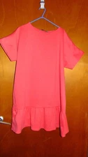 Un Secret Du Papillon Top Scoop Neck S/Sleeve Frilled Hem L UK 24 Pink BNWT