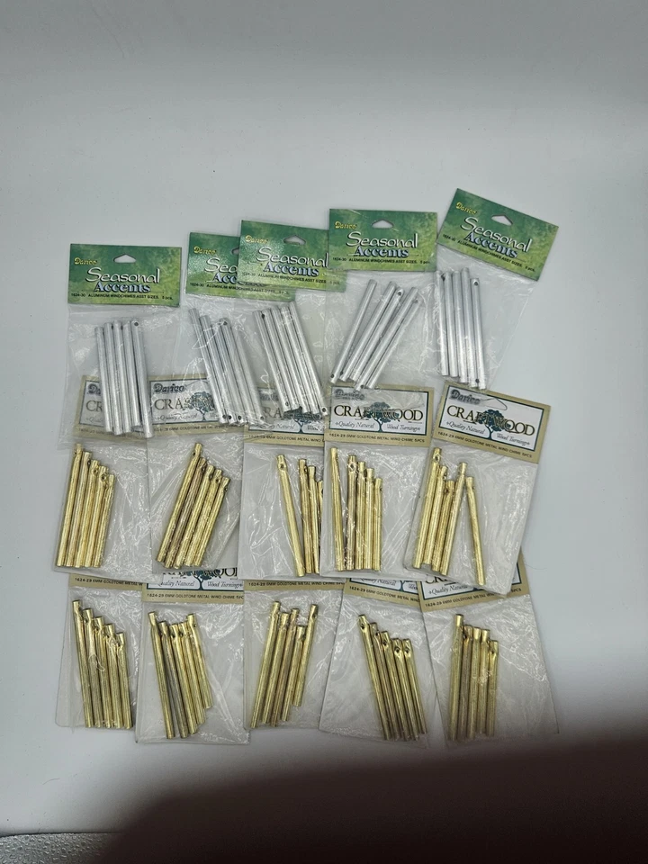 Carillones de viento Darice madera artesanal y detalles de temporada lote grande 15 paquetes en total Foto 3 de 4