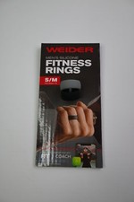 Men's Weider Silicone Fitness Rings Black/Grey Small/Medium(7-9)