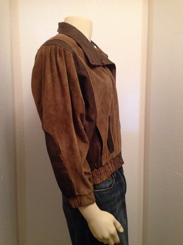 G4000 MENS VINTAGE BROWN LEATHER JACKET SIZE M - Gem