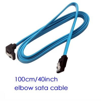 100cm 6Gbps SATA 3.0 cable for HDD SSD Hard Drive Data elbow Head High Speed