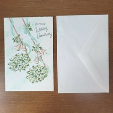 Vintage Greeting Sterling Chicago Wedding Anniversary Card Made in USA 1950's ?