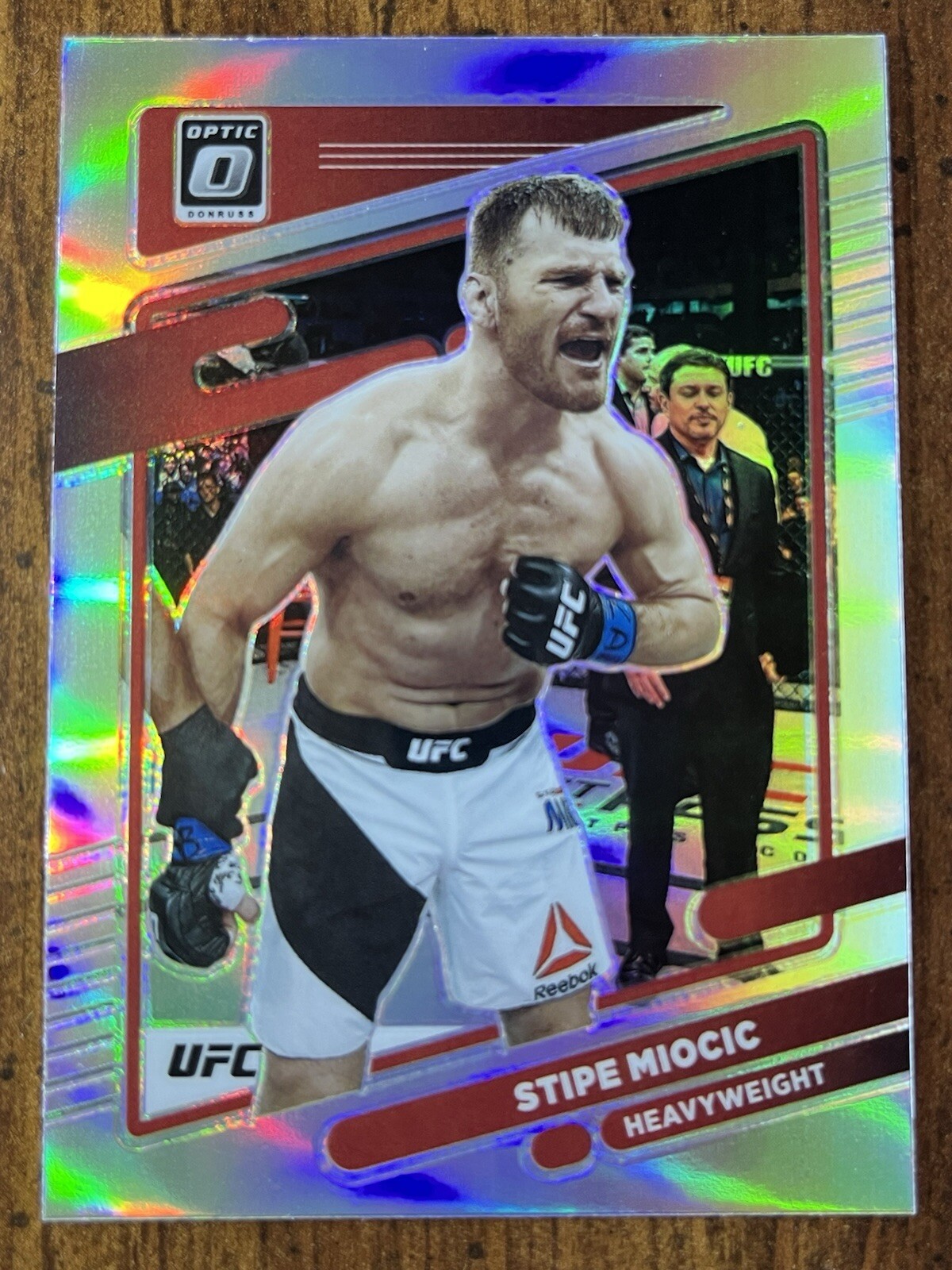 Stipe Miocic • 2022 Donruss Optic Silver Holo Prizm #50 • UFC Champ 🇺🇸🚒🥊🥋
