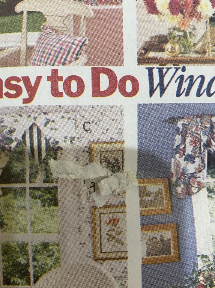 Butterick Waverly Pattern 3395 Easy To Do Window Scarves One Size Uncut - Image 3 of 3