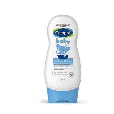3 Pc X 230 ML Cetaphil Baby Gentle Wash & Shampoo Free Shipping