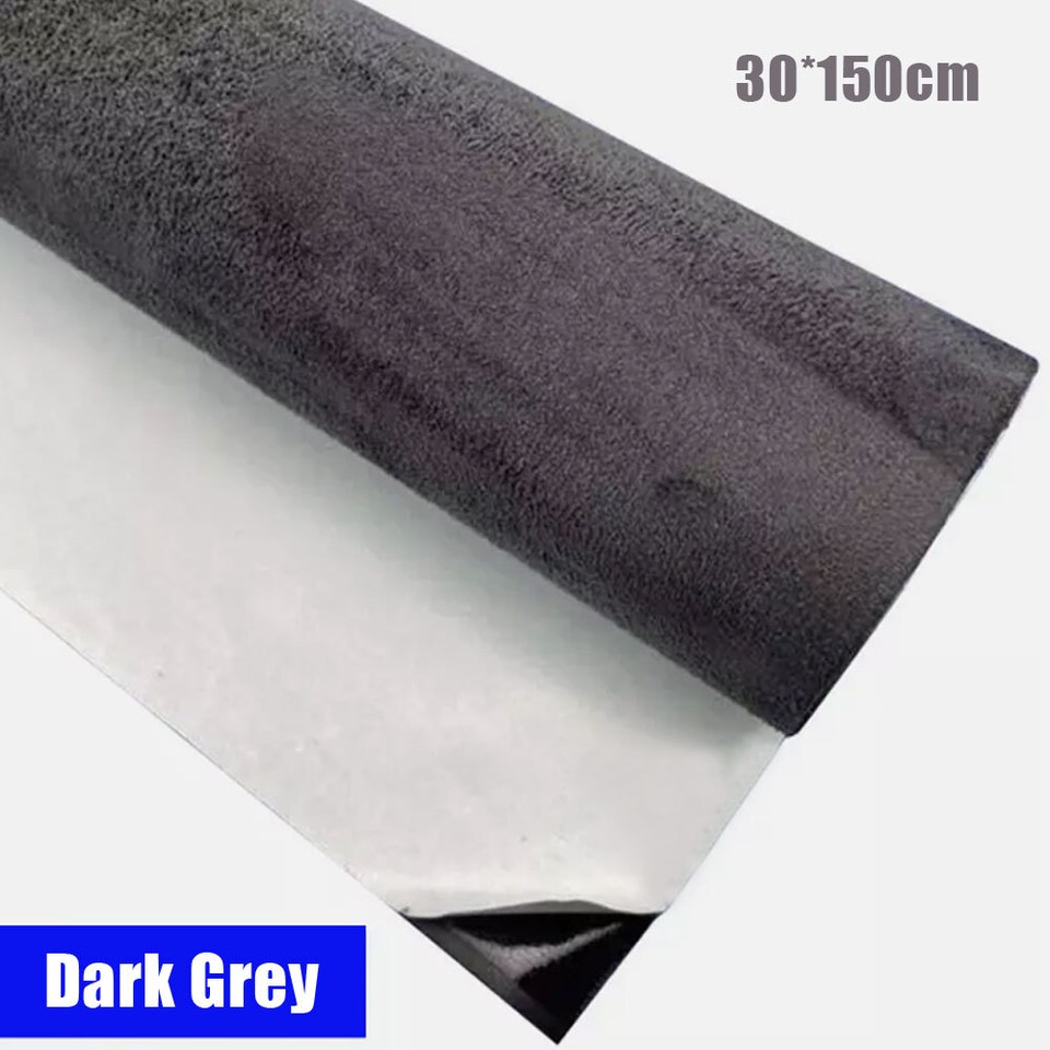 Car Interior Door Panel Self Adhesive Suede Fabric Sticky Sticker Wrap