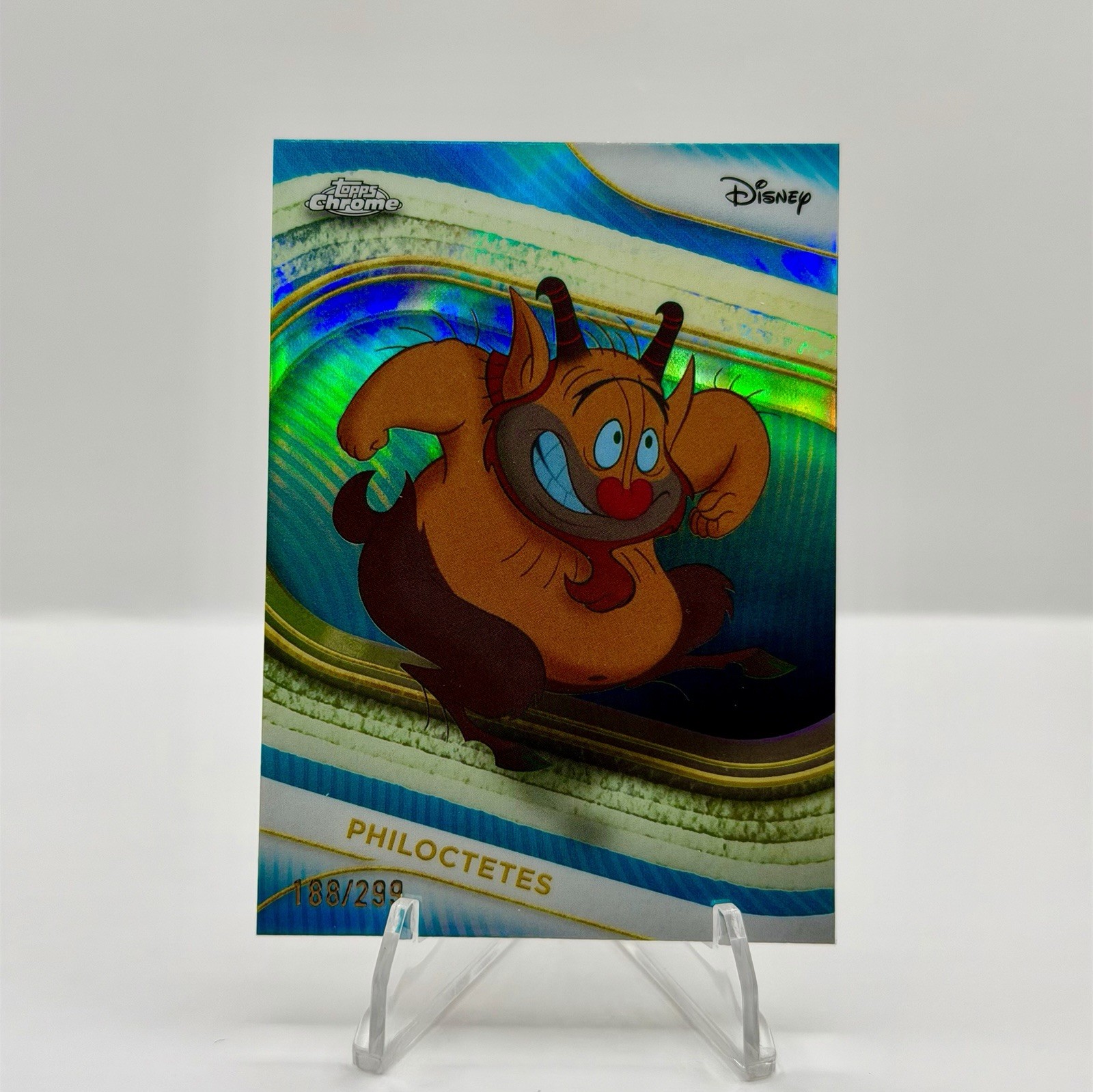 2025 Topps Chrome Disney PHILOCTETES Teal Refractor #46 Emperors New Groove /299