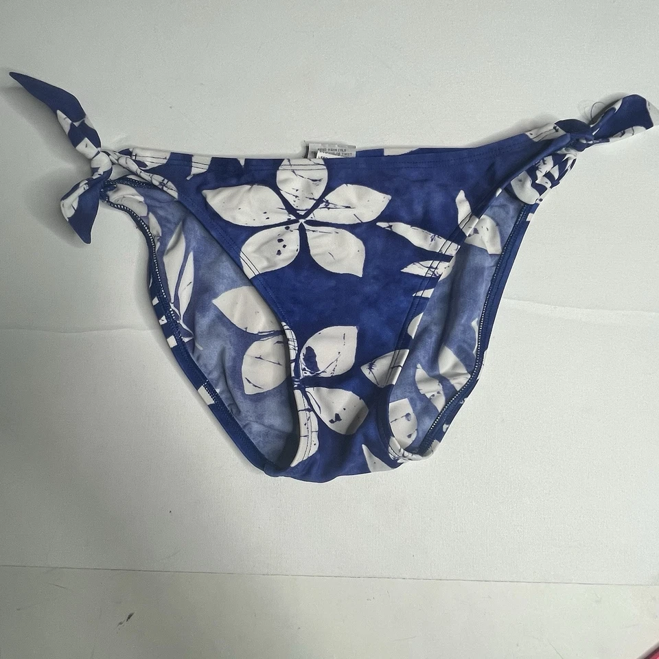 Tankini Top Bikini Jag Azul Blanco Floral Hawaiano Dos Piezas Mujer’s Talla M Foto 2 de 4