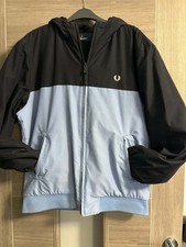 Fred Perry Men's Bomber Jacket Blue Size Large