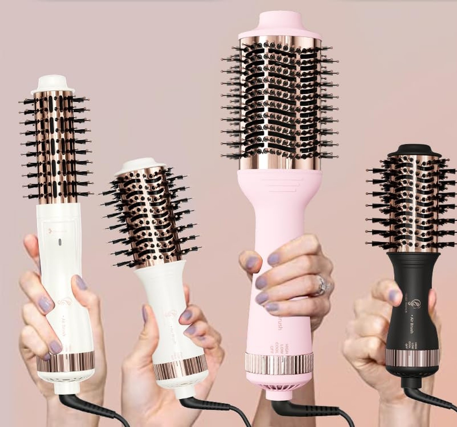 Travel Blow Dryer Brush in one, Dual Voltage Mini Hot Air Brush, Hair Trends ...