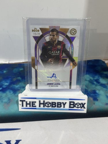 Jordi Alba Topps Deco 2024 - Purple Auto /25 - FC Barcelona