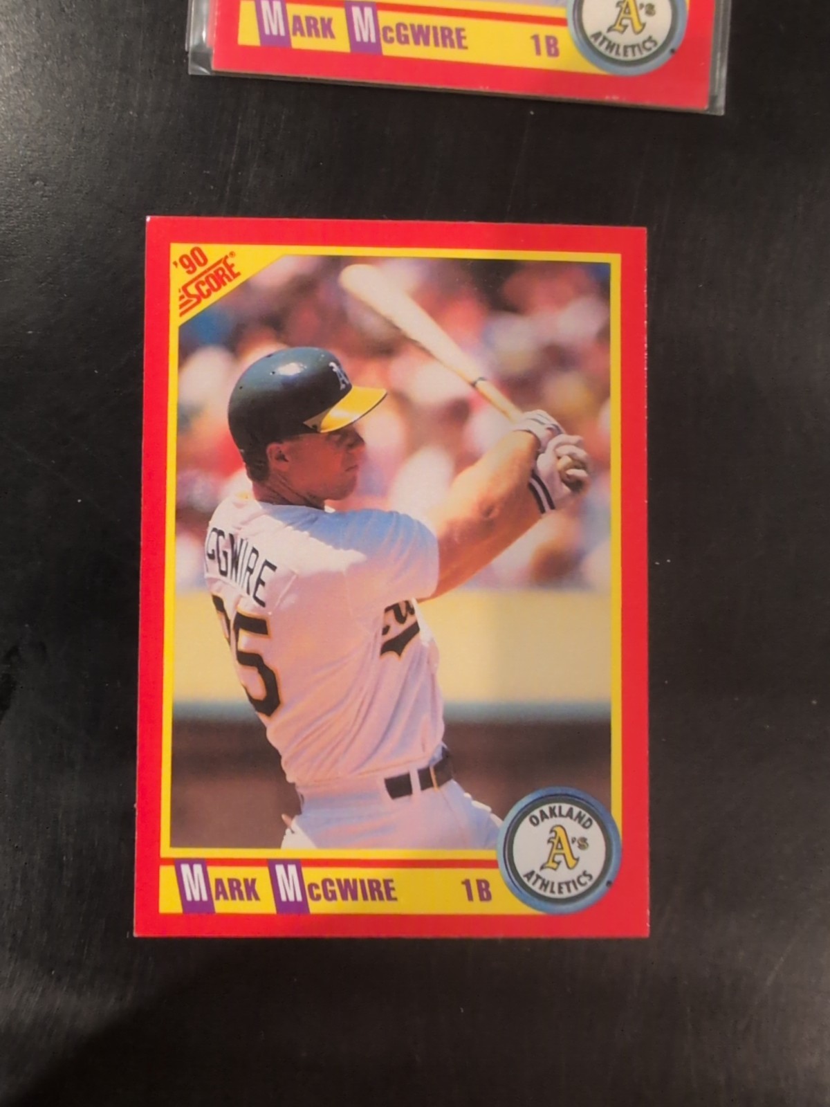 1990 Score MARK McGWIRE Baseball Card #385 Oakland Athletics