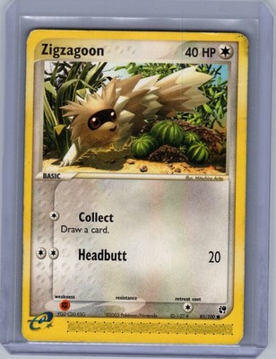 Zigzagoon 85/100 EX Sandstorm Common WOTC DMG