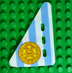 Lego DUPLO Boat Sail 5 x 7 - 4 Blue Stripes Gold Boat Racing Disney Jake 10539