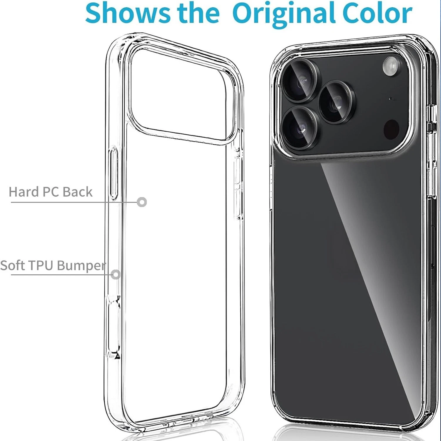 17 Air Shockproof Bumper Phone Case For IPhone Pro Max With Screen Protector_voghion.com