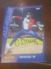 Christian Davis signed 2025 banana ball all star game card texas tailgaters auto