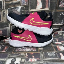 Nike Flex Runner 2 PSV Dark Obsidian Lime Blast Kids Size 2Y