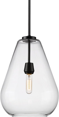 Ayra 1-Light Pendant Lamp, 100W, Matte Black Finish