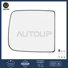 Right Upper Side Heated Rearview Tow Mirror Glass Fit Dodge Ram 1500 2500 3500