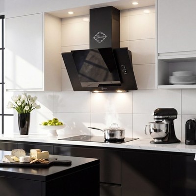 GCH S 482 50 BL Dunstabzugshaube Schwarz 50 cm Leistungsstark