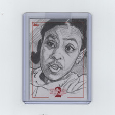 STRANGER THINGS SEASON 2 ERICA SINCLAIR SKETCH CARD BY ARTIST JAMES O'RILEY  1/1