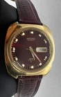 ⛑️⛑️Super Rare Vintage Burgundy Seiko DX Automatic Men Watch Day/Date 70s⛑️⛑️