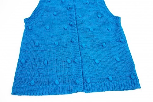 PLEATS PLEASE Bonbon Button Knit Vest Size 3(K-110738) - Picture 6 of 12