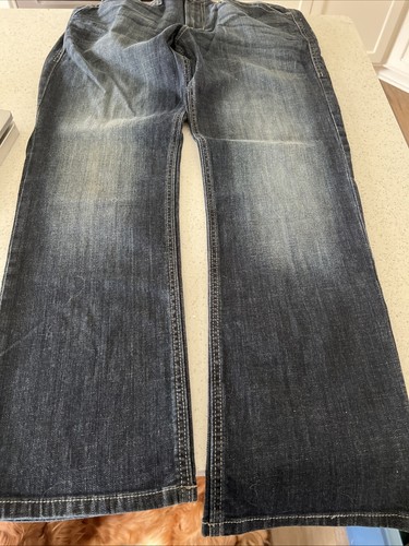 Rock & Republic Jeans Men 34X32 (31) Medium Wash Stretch Straight Fit Blue Denim - Picture 5 of 16