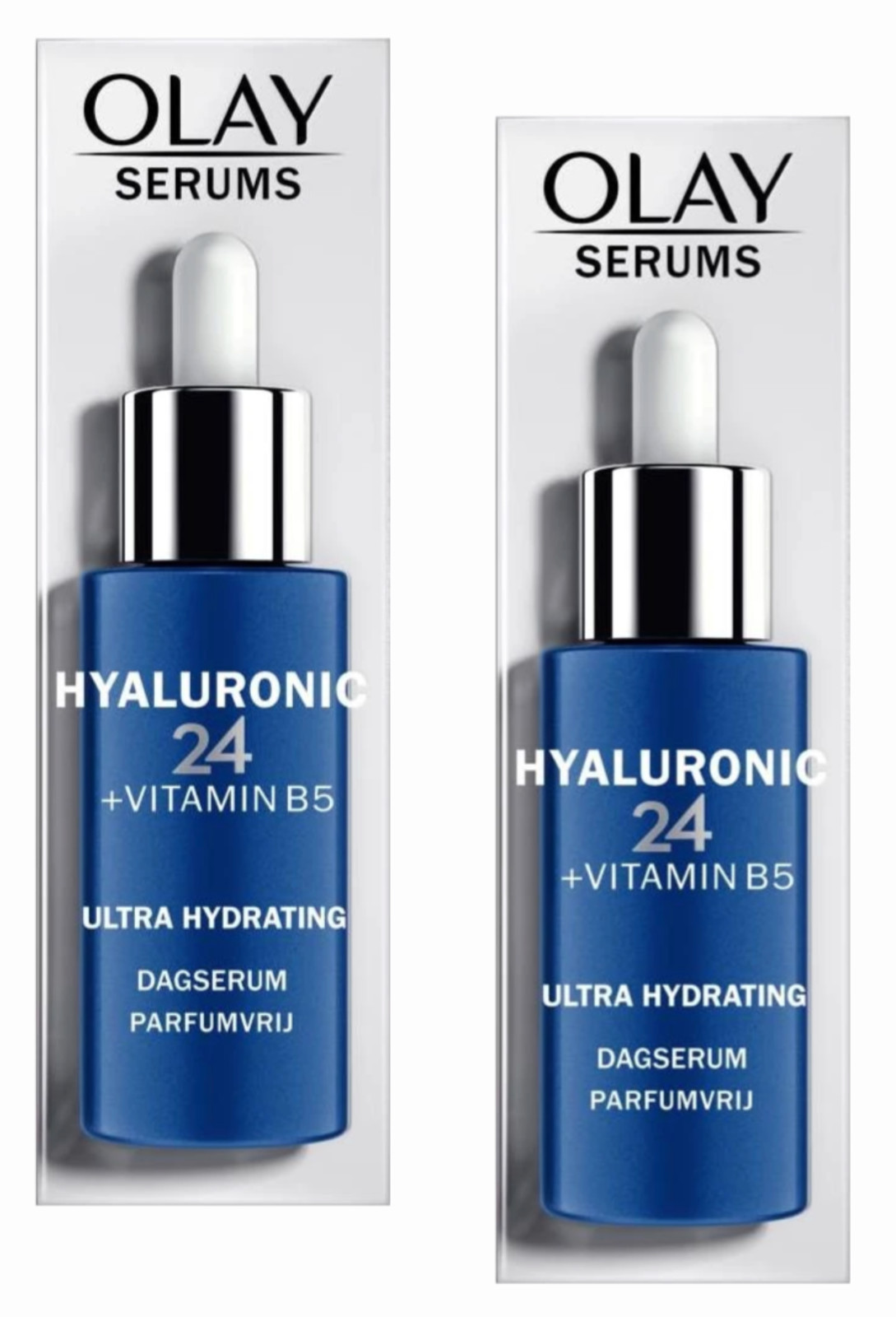Olay Hyaluronic Acid 24 + Vitamin B5 Day 40ml & Retinol 24 Night Serum 40ml - Image 4