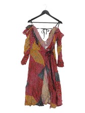 Blank London Wrap Midi Dress S in Multi