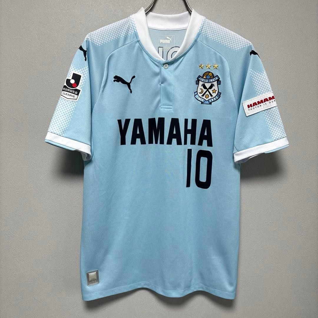 ★8SM2 PUMA ゲームシャツ　JUBILO IWATA アダイウトン　古着 PUMA Jubilo Iwata Shunsuke Nakamura Game Shirt 2017 Blue Size M