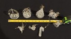 8 Vintage Spun Glass Christmas Ornaments w/ Gold Candy Cane Tree Angel Nativity — photo 9