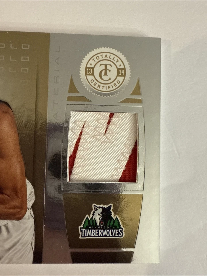 Materiales Kevin Martin 2013-14 totalmente certificados/25 parche dorado Prime #2 Foto 4 de 4