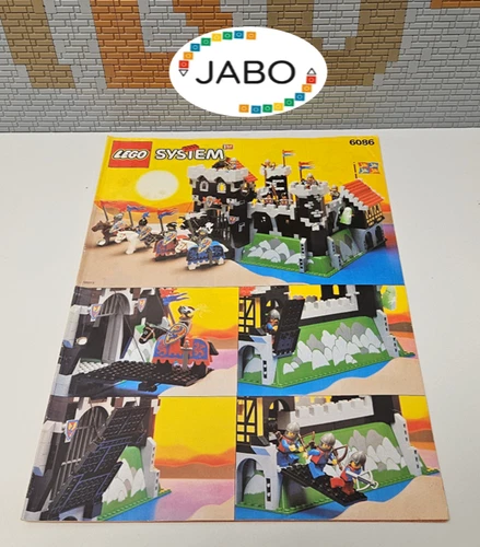 (OK O3/14) Lego instructions Castle 6086 Black Knight's Castle