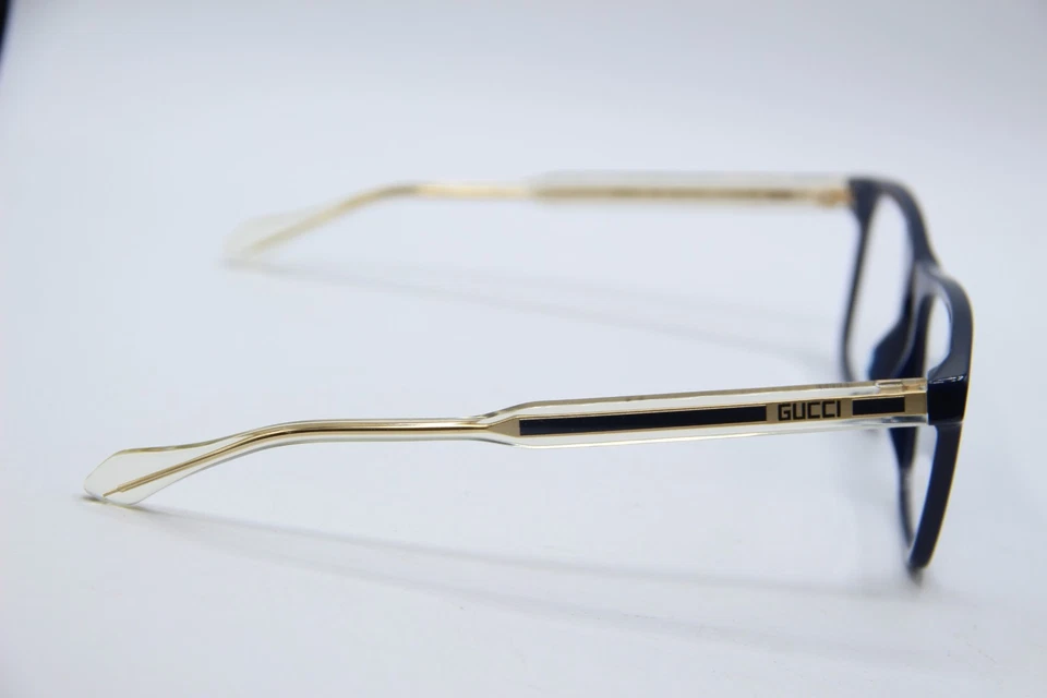 NUEVAS GAFAS GUCCI GG 0561O 004 MONTURAS AUTÉNTICAS TRANSPARENTES ORO 54-17 Foto 4 de 4