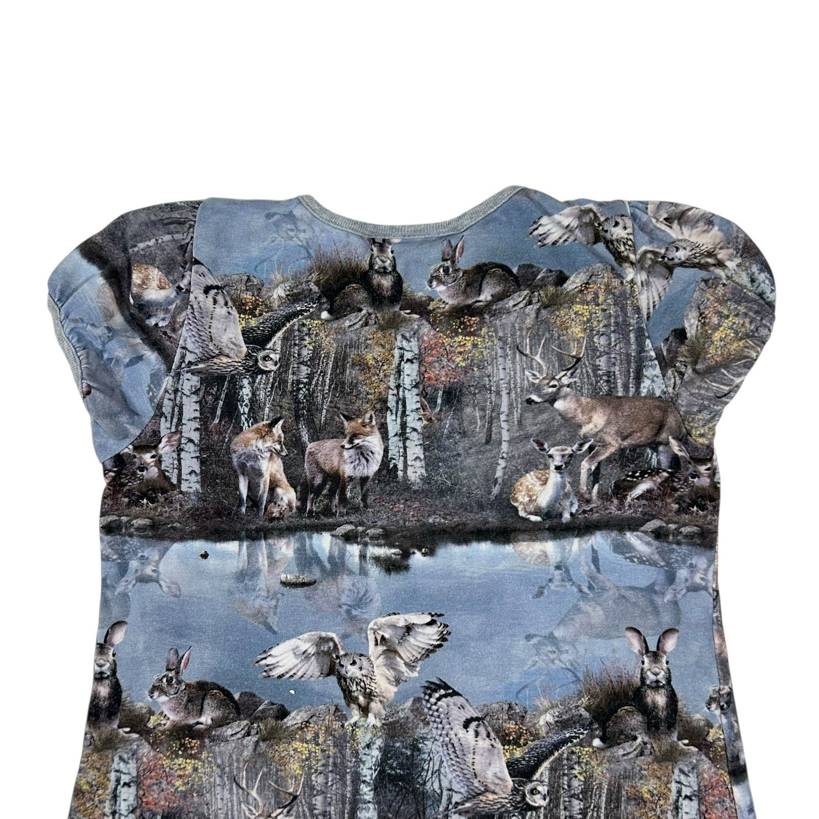 Molo Girls’ Camellia Dress Forest Animal Print Size 110-116 (5y-6y)