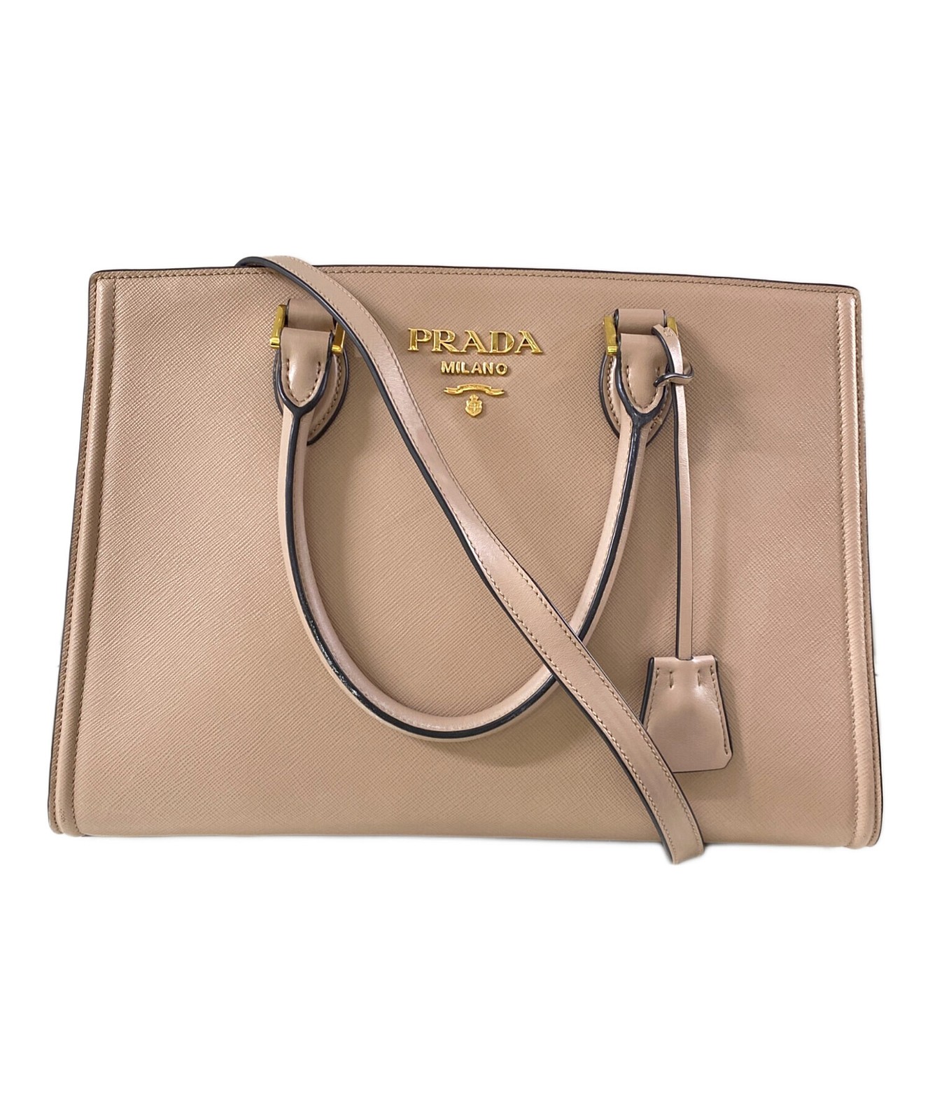 PRADA Saffiano Leather Bag 1BA228 in Black #2110