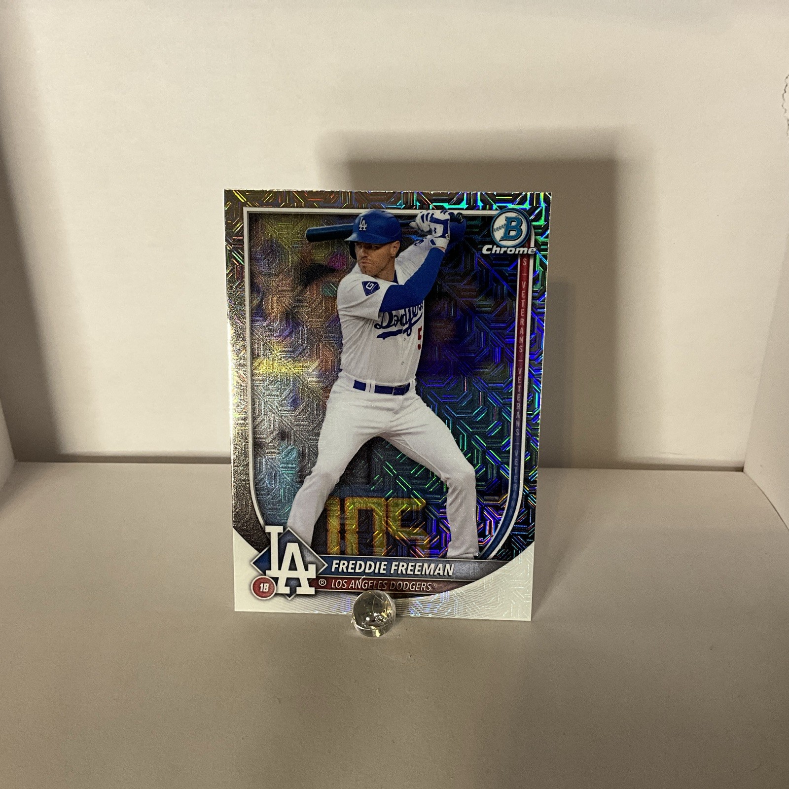 Freddie Freeman 2025 Bowman Mega Box Mojo Refractor SP #5 Dodgers