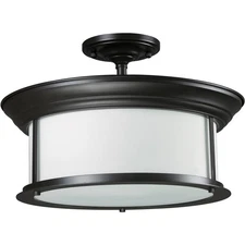 Z-Lite 2004SF-BRZ Sonna 3 Light 15.5 inch Bronze Semi Flush Mount Ceiling Light