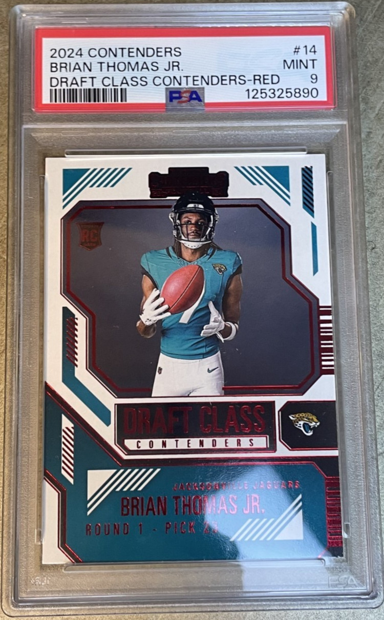 Brian Thomas Panini Contenders Draft Class Contenders #14 Red