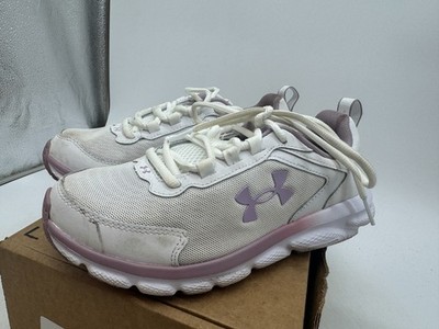 Under Armour Charged Assert 9 Sneakers Womens White Lace-Up Low Top - 7.5 WIDE