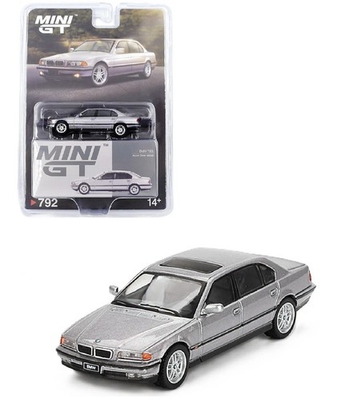 #ad #ad Mini GT 1:64 BMW 750IL Aspen Silver Metallic Diecast Model Car MGT00792 2E $18.99
