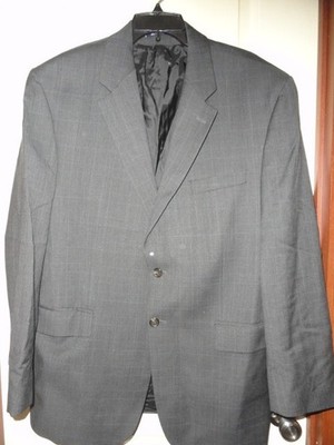 MENS RALPH LAUREN WOOMARK SUITCOAT 2 BUTTON 100% WOOL 44R