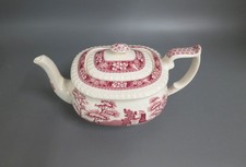 Teekanne 1,4 Liter Kanne Spode Copeland Pink Tower  