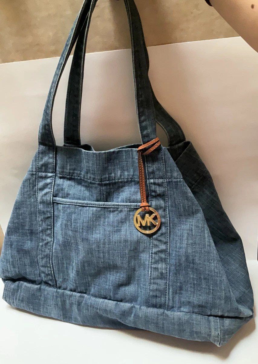 Michael Kors Denim Exterior Tote Bags & Handbags for Women for