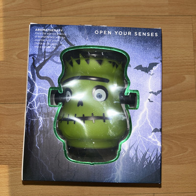 Mahli Halloween Green Monster Aroma Oil Diffuser With Cycling Light Colors