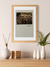 Salvador Dalí, litografia originale firmata a mano con certificato di autenticità e valutazione di $ 3.500