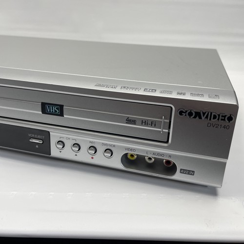 Go Video VCR DVD Combo DV2140 4-Head HiFi Stereo VHS Recorder Serviced Silver - Picture 4 of 13