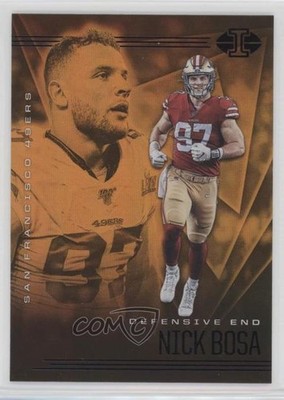 2020 Panini Illusions Trophy Collection Orange Nick Bosa #90 0c6