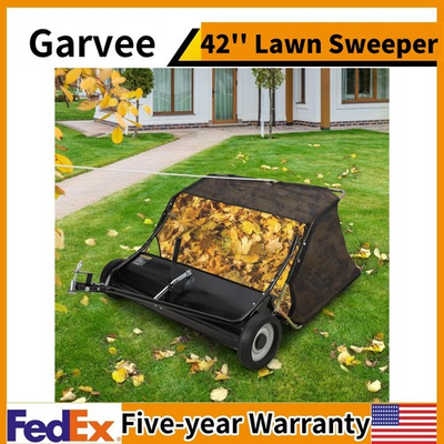 #ad #ad 42quot; Tow Behind Lawn Sweeper Leaf Collector Sweeper for Lawn 20 Cu FT Capacity $176.99